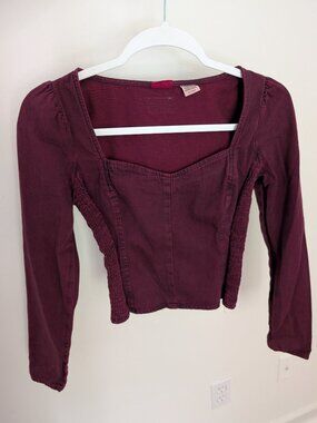 Levi's Burgundy Denim Shirt